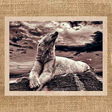 POLAR BEAR laser-ready grayscale file 3DWave.us